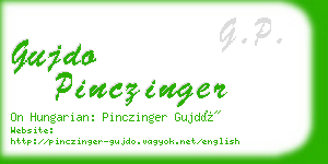 gujdo pinczinger business card